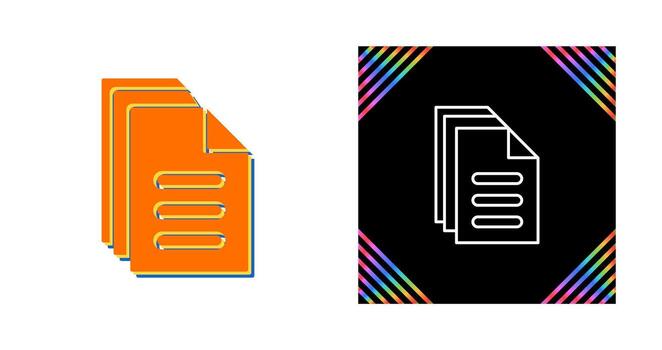 icono de vector de documento