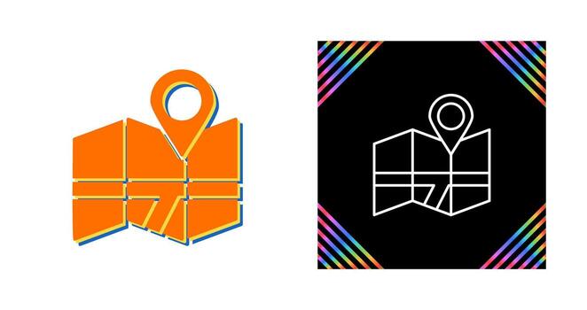 icono de vector de mapa