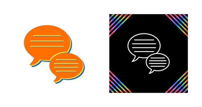 icono de vector de burbuja de discurso