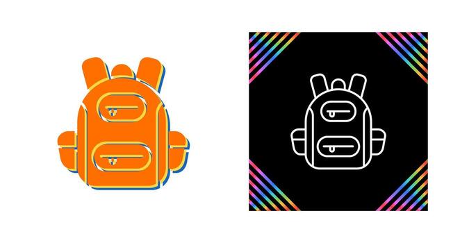 icono de vector de mochila