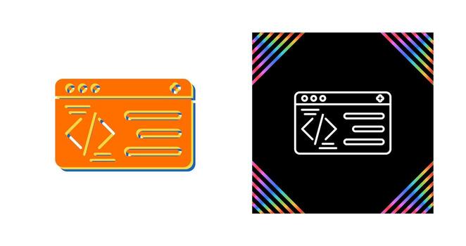 icono de vector de programación