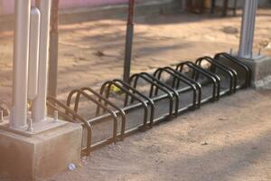 Magelang, Indonesia.09 10 2023-special bicycle parking in the largest traditional market area in Magelang. photo