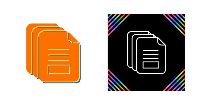 icono de vector de documento