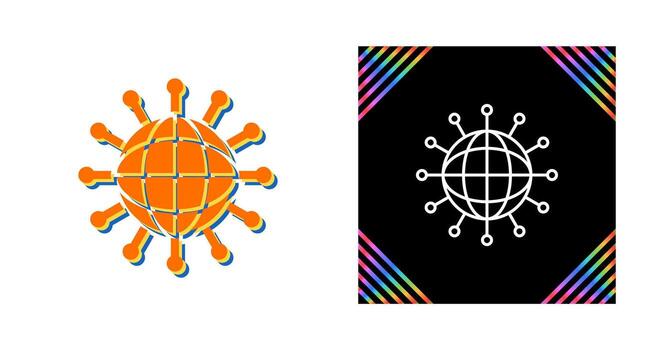 icono de vector de red