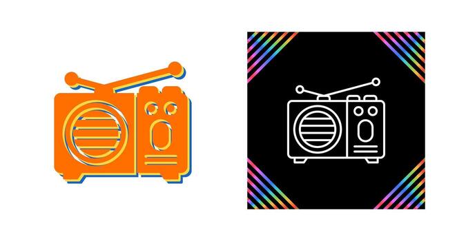 icono de vector de radio