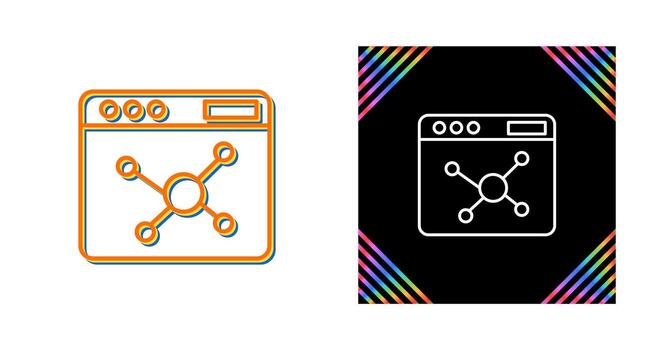 icono de vector de algoritmo