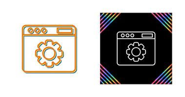 icono de vector de configuración web