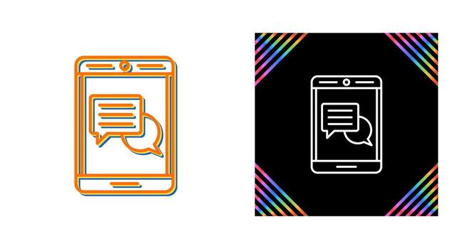 icono de vector de comentario