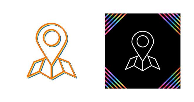 icono de vector de pin