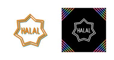 icono de vector halal