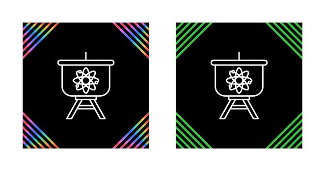 Atom Presentation Vector Icon