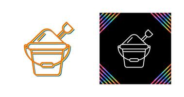 Sand Bucket Vector Icon