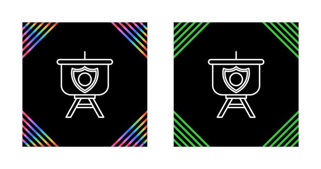 icono de vector de presentación de seguridad