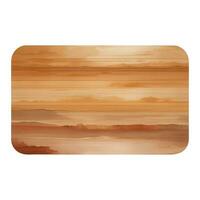 Wooden Chopping Board Top View Isolated Detailed Hand Drawn Painting Illustration vector