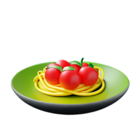 pasta 3d interpretazione icona illustrazione png