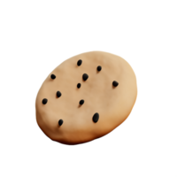 koekjes 3d renderen icoon illustratie png