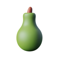 avocado 3d renderen icoon illustratie png