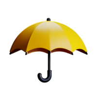 paraplu 3d renderen icoon illustratie png