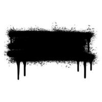 graffiti Spray painted lines and Drips Black ink splatters isolated on white background. vector