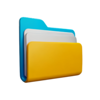 folder 3d rendering icon illustration png