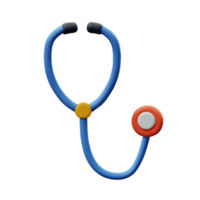 Stethoskop 3d Rendern Symbol Illustration png