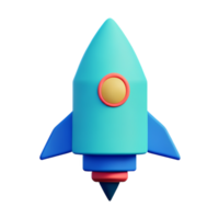 spaceship 3d rendering icon illustration png
