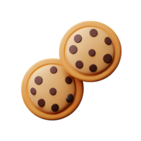 biscuits 3d le rendu icône illustration png