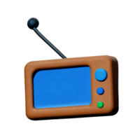 radio 3d rendering icon illustration png