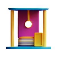 room 3d rendering icon illustration png