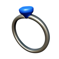 ring 3d rendering icon illustration png