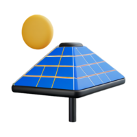 solar panel 3d representación icono ilustración png