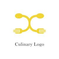 culinario logo marca delicioso alimento. vector