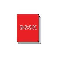 Vector Red Book Image.