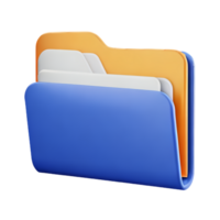 folder 3d rendering icon illustration png