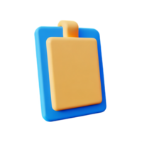 sticky notes 3d rendering icon illustration png