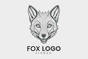 Fox Head Vector Logo Design