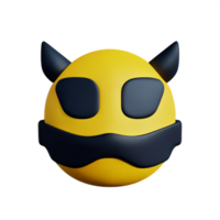 mask 3d rendering icon illustration png