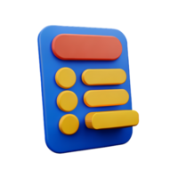 sticky notes 3d rendering icon illustration png