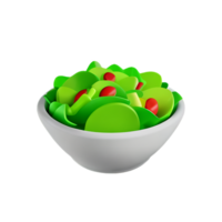 salade 3d le rendu icône illustration png