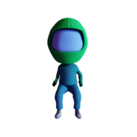 hacker 3d renderen icoon illustratie png