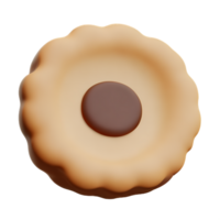 biscotti 3d interpretazione icona illustrazione png