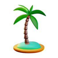 tropical 3d representación icono ilustración png