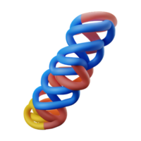 ADN 3d le rendu icône illustration png