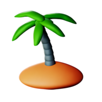 tropical 3d representación icono ilustración png
