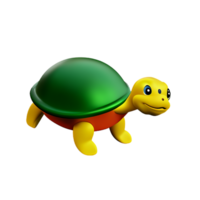 Tortuga 3d representación icono ilustración png