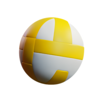 volleyball 3d rendering icon illustration png