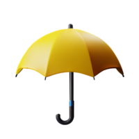 umbrella 3d rendering icon illustration png