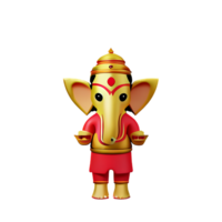 ganesha 3d representación icono ilustración png