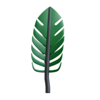 palm blad 3d renderen icoon illustratie png