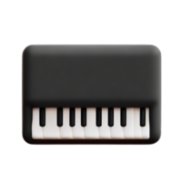 piano 3d rendering icon illustration png